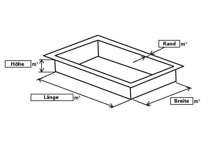 EPDM 3D-Folieneinleger Rechteckig