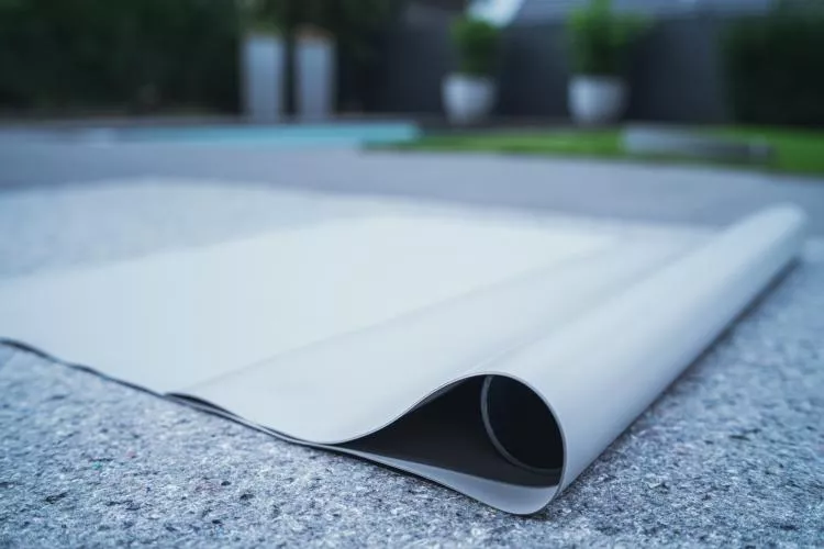 SIKA PVC Teichfolie 1,00 mm steingrau mit Vlies 500g/m²