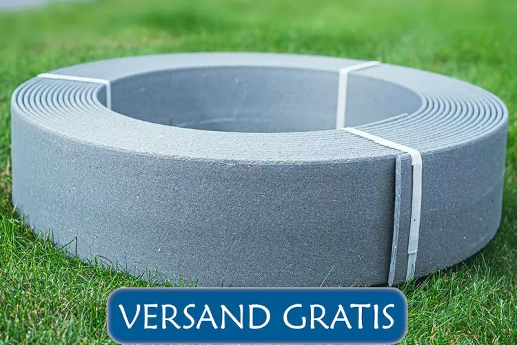 Teichrandband grau 14 cm breit, 20 m lang