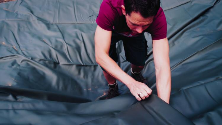 Preview: SIKA PVC Teichfolie 1,50 mm sandfarben mit Vlies 500g/m²