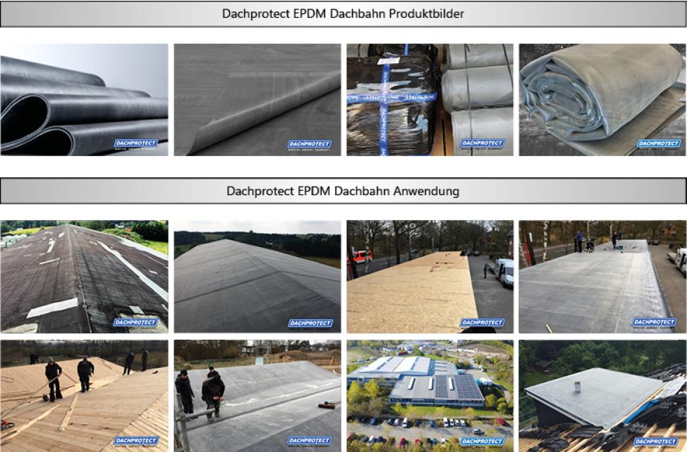 EPDM DACHPROTECT Dachbahn 1,20 mm schwarz EPDM DACHPROTECT Dachbahn 1,20 mm schwarz