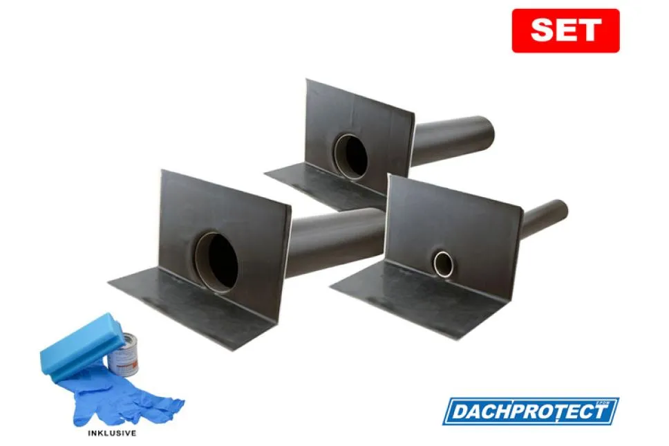SET - DACHPROTECT EPDM Garantie-Seitenablauf, in verschiedenen Durchmessern SET - DACHPROTECT EPDM Garantie-Seitenablauf, in verschiedenen Durchmessern