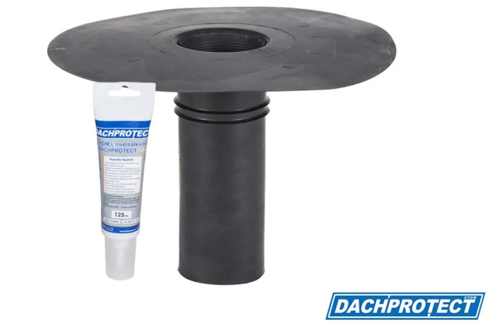 SET - DACHPROTECT Klebe-Gully DN 100 (Flansch 320 mm / Stutzen 243 mm) SET - DACHPROTECT Klebe-Gully DN 100 (Flansch 320 mm / Stutzen 243 mm)