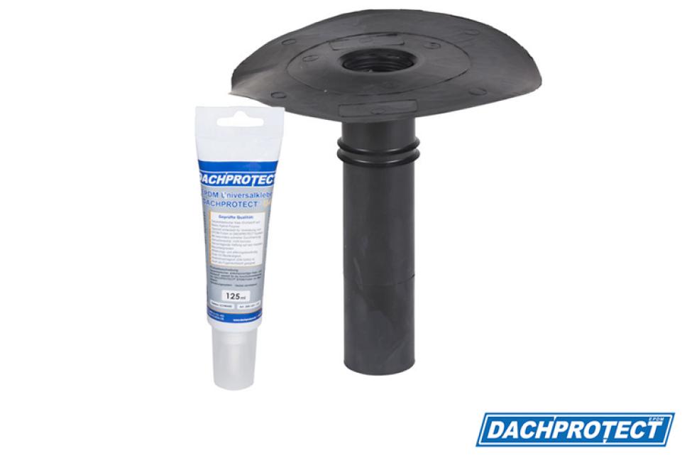 SET - DACHPROTECT Klebe-Gully DN 50 (Flansch 235 mm / Stutzen ca. 243 mm) SET - DACHPROTECT Klebe-Gully DN 50 (Flansch 235 mm / Stutzen ca. 243 mm)