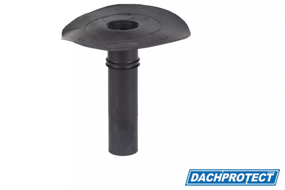 SET - DACHPROTECT Klebe-Gully DN 50 (Flansch 235 mm / Stutzen ca. 243 mm)