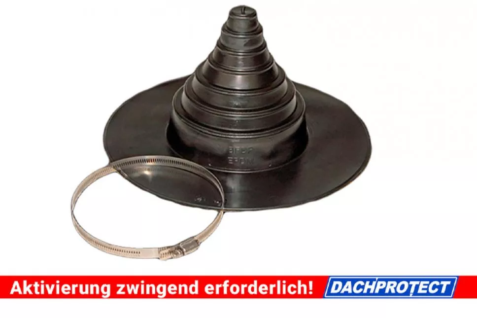 DACHPROTECT Rohrmanschette Durchmesser 2,5 cm - 15 cm