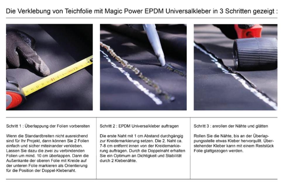 Teichfolien Kleber MagicPower - Universalkleber 290 ml Teichfolien Kleber MagicPower - Universalkleber 290 ml