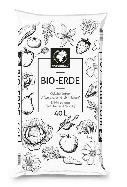 40 Liter NATURHELD Bio-Erde Supermix Torf-FREI, VEGAN 40 Liter NATURHELD Bio-Erde Supermix Torf-FREI, VEGAN