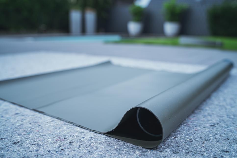 SIKA PVC Teichfolie 1,00 mm olivgrün mit Vlies 1000g/m² SIKA PVC Teichfolie 1,00 mm olivgrün mit Vlies 1000g/m²