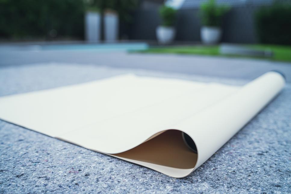 SIKA PVC Teichfolie 1,00 mm sandfarben mit Vlies 1000g/m² SIKA PVC Teichfolie 1,00 mm sandfarben mit Vlies 1000g/m²
