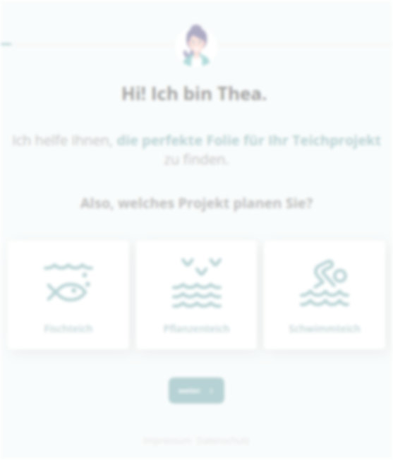 Teichfolie konfigurieren